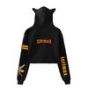 Streetwear Women Sexy Icrimax Letter Print Cropped Sweatshirts Oversize Loose Harajuku Pullovers Spring Korean Casual Tops