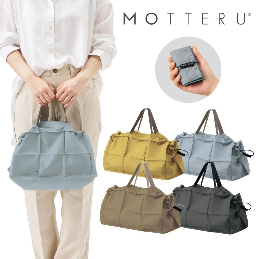 MOTTERU Patterned Daily Bag 12L Insulated Tote Shopping Eco Compact Tote Day Gift Bag, Bag, Bag, Bag, Mother's (Black (Charcoal Black))