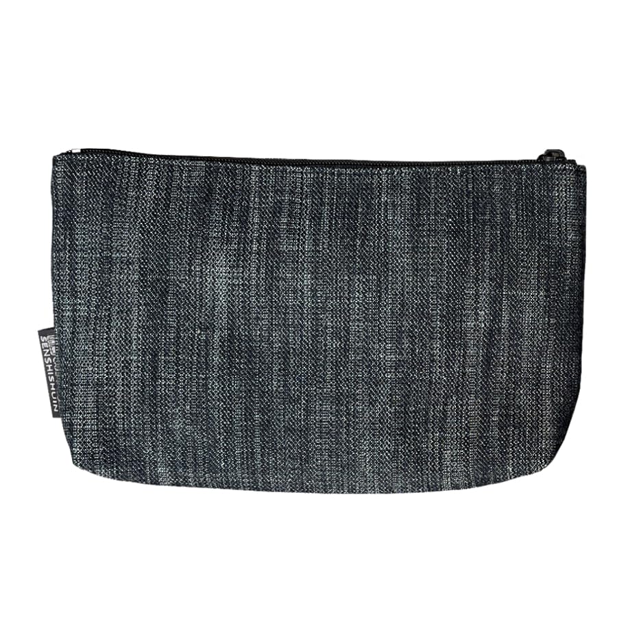 Pouch Denim 2 Foot Print [Senshishuin] (lined) Buddha's (Size Small)