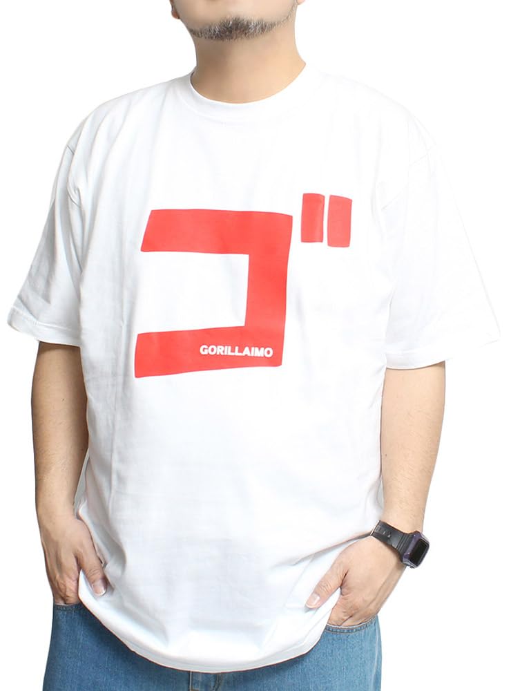 

One Colors Men s Pyonkichi Character Print Crew Neck T-Shirt, Short Sleeve, Size M, White (Gorilla Imo)