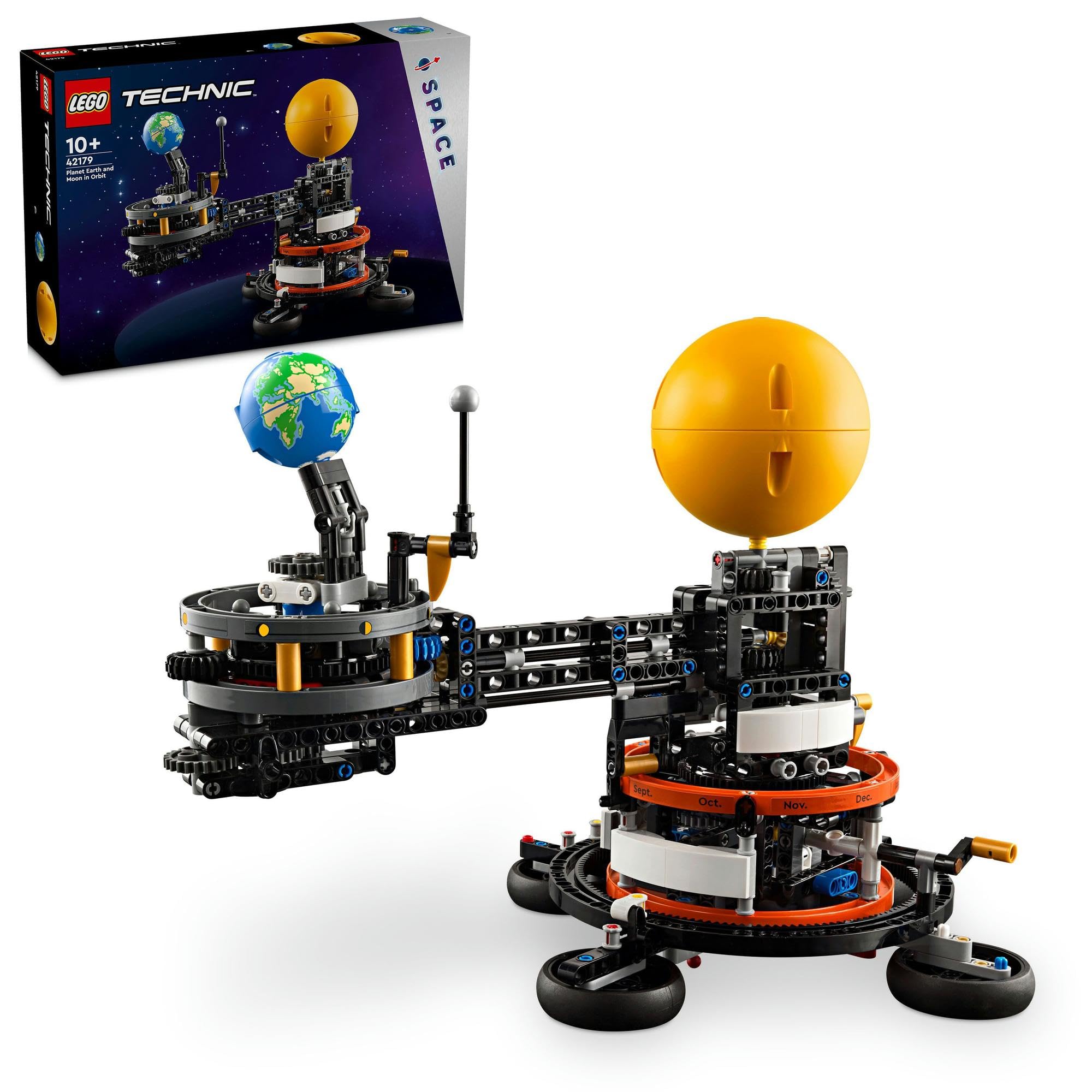 

LEGO Technic Earth and Moon Orbit 526 Pieces STEM Toy Birthday Christmas Present Building Blocks Boys Girls Children Ages 10 11 12 Elementary School S