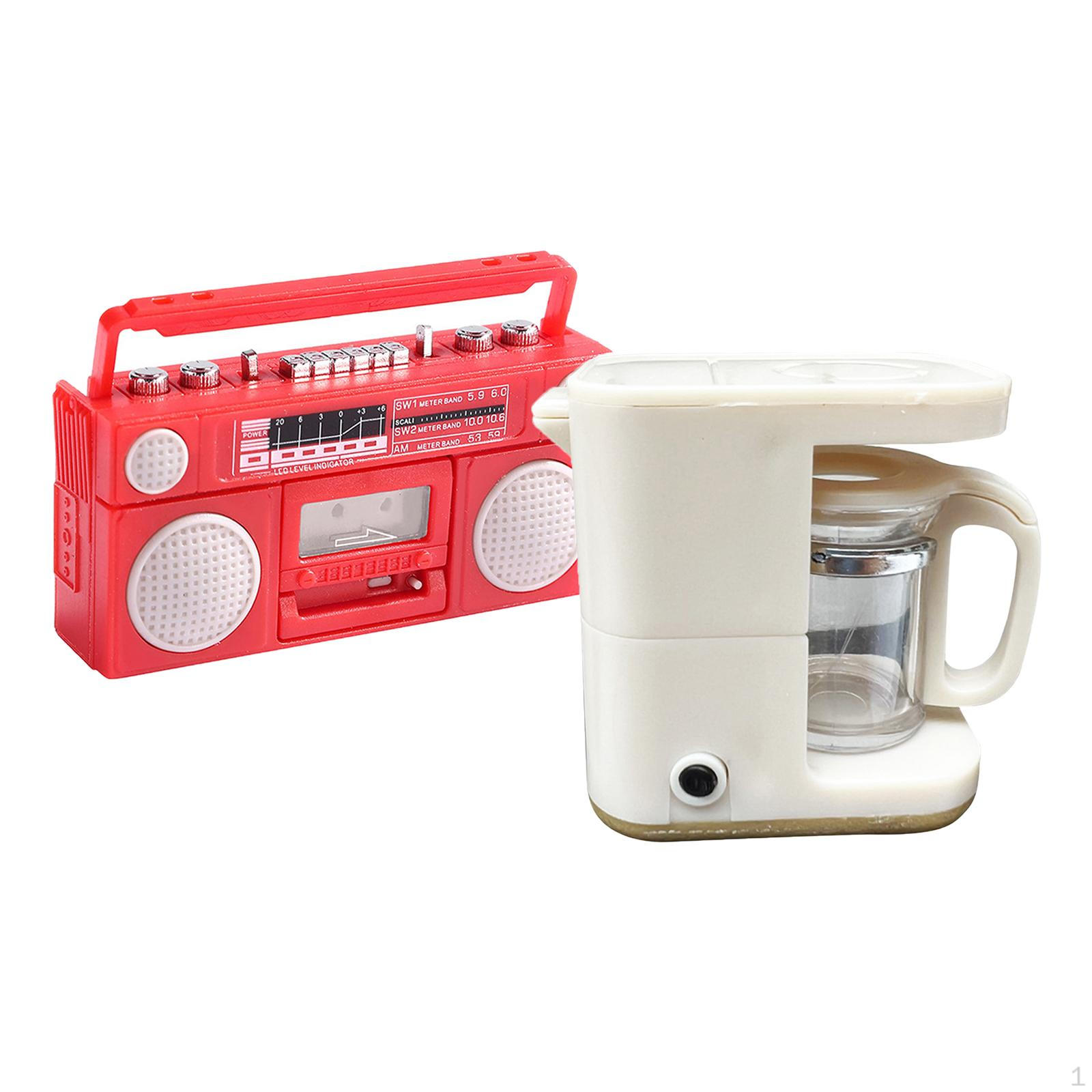 

Кукольный домик Кофеварка С граммофоном Принадлежности для сцены из жизни Украшение