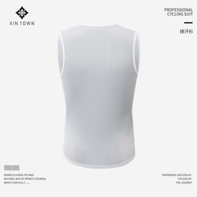 Men Women Cycling Base Layer Sleeveless Top Breathable Quick Dry Compression Sports Vest Road Mountain Biking