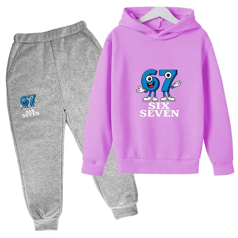 2026 New Spring Autumn Outfits Kids Leisure Letter Print 2pcs Hoodie+Pants 3-13 Years Boys Girls Streetwears Children Clothes