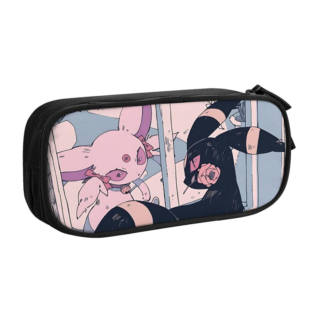 Custom Pokemon Theme Large Capacity Bags for Child Mew School Pencil Bag for Boys Gilrs Kids