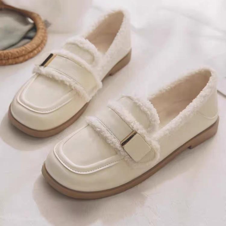 Fashion Women's Winter Shoes Luxury Hot Warm Loafers For Women Trends 2024 Comfortable Flats Furry Casual Outdoor Walking Snow Shoes