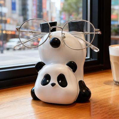 Niedlicher Panda-Brillenhalter für den Schreibtisch, Sonnenbrillenablage, Deko-Element für Zuhause oder Schlafzimmer, Geschenkidee