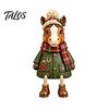 Plush Scarf Santa Decor Christmas Stocking Holder, Mantel Resin Sitting Leg Hook, Winter Holiday Room Festive Character Ornament for Home Fireplace