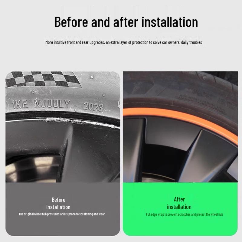 20-inch Wheel Hub Protector for Tesla Model Y - Anti-Scratch Exterior Accessory