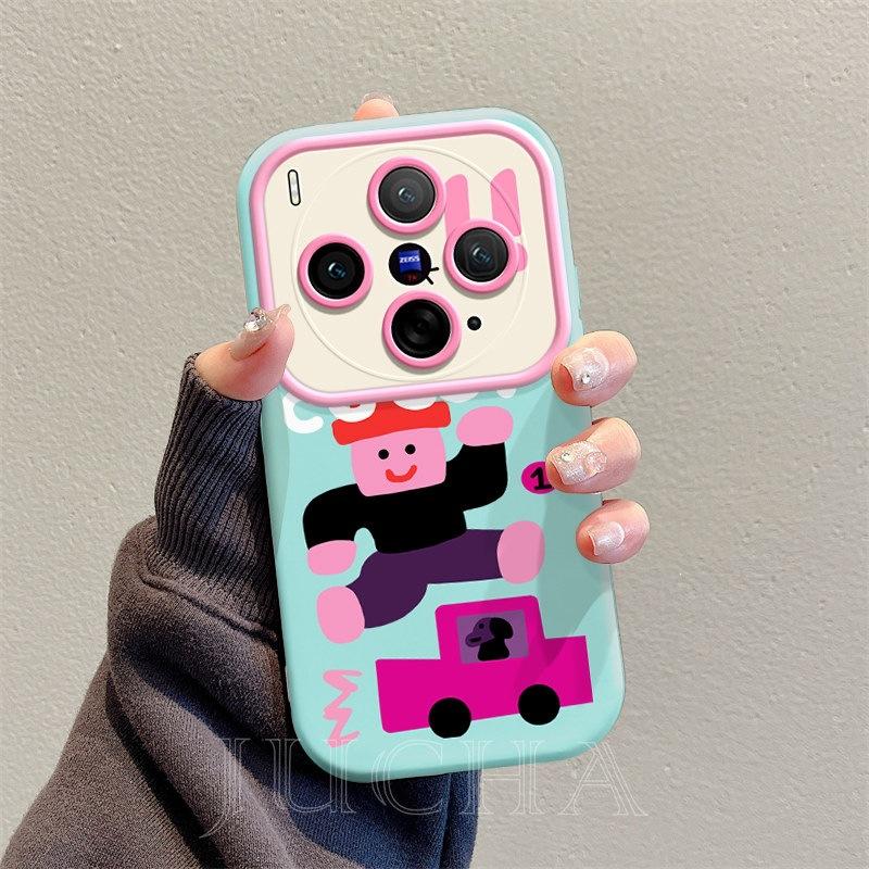 Applicable To Vivox300ultra Mobile Phone Case with Lanyard All-inclusive Advanced Sense X300s New Cartoon High Jump Villain