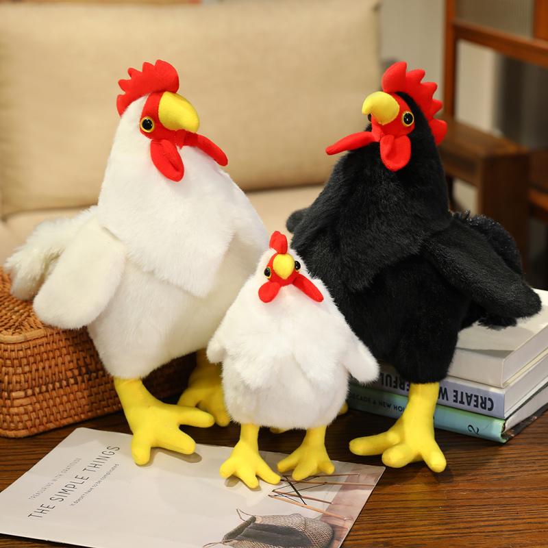 Favorite Toy Unisex Kids Hot 20/35Cm Cute Plush Toy Big Rooster Kawaii Stuffed Plush Toy Realistic Rooster Toy Perfect Birthday Gift For Kids