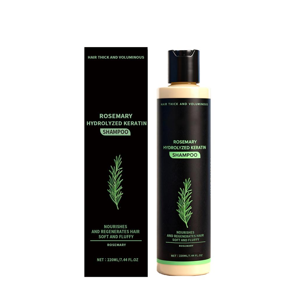 Rosmarin Keratin Volumengebendes Shampoo Sanfte Reinigung Feuchtigkeitsspendend Glattes Haar Natürliches Volumengebendes Haarpflege 250ml