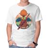Unisex Crew Neck T-Shirt Autumn Swamp Graphic Short Sleeve Casual Tee