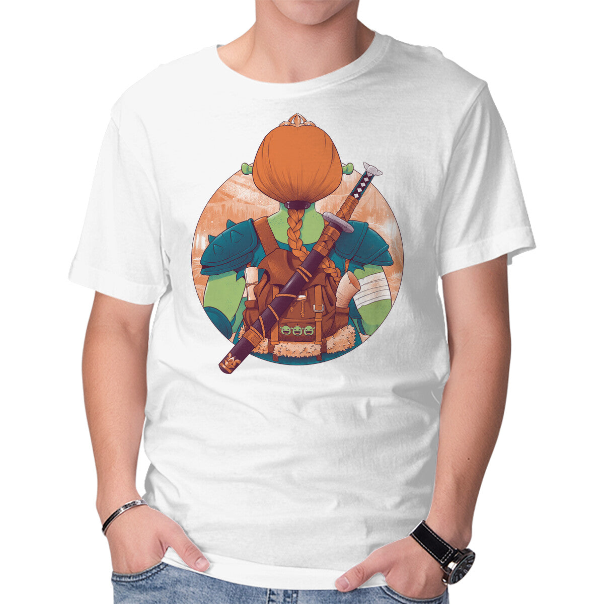 Unisex Crew Neck T-Shirt Autumn Swamp Graphic Short Sleeve Casual Tee XL