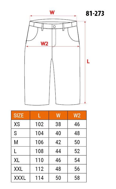 Krótkie Spodenki Robocze Denim, Czarne Xl - T N81-273-Xl