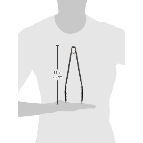 Home Chef Mini All-purpose Tongs, Black