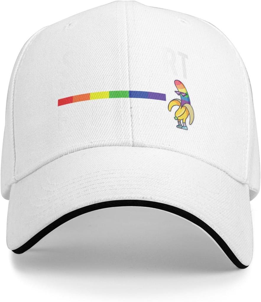 Support Your Fruity Friends LGBT Pride Baseball Cap Polyester Adjustable Casual Summer Hat