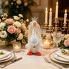 7 Desk Goose Outfits Goose Dress Necklace Crown Accessories Set for Magnetic Geese Statue Office Home Table Decor - Elegant and
