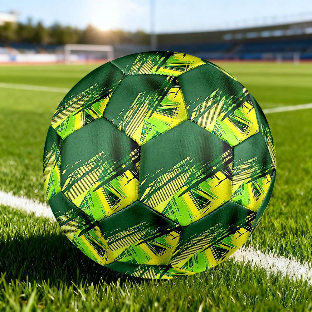 1pc Abstract Palm Size 5 Soccer Ball Professional Match Training Football Indoor &Outdoor Sports Ball Lightweight Durable c6595