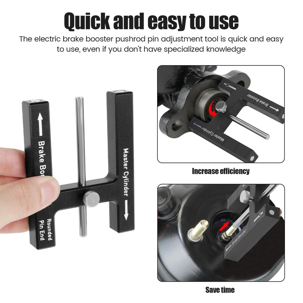 Brake Adjustment Tool Brake Booster Pushrod Tool Master Master Cylinder Push Rod Length Gauge Brake Booster for Home Vehicles