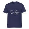 Eat Sleep Law Tshirt Scale Graphic Tees Tops For Lawyer Christmas Gift Shirt Unisex Premium Cotton Summer T Shirts