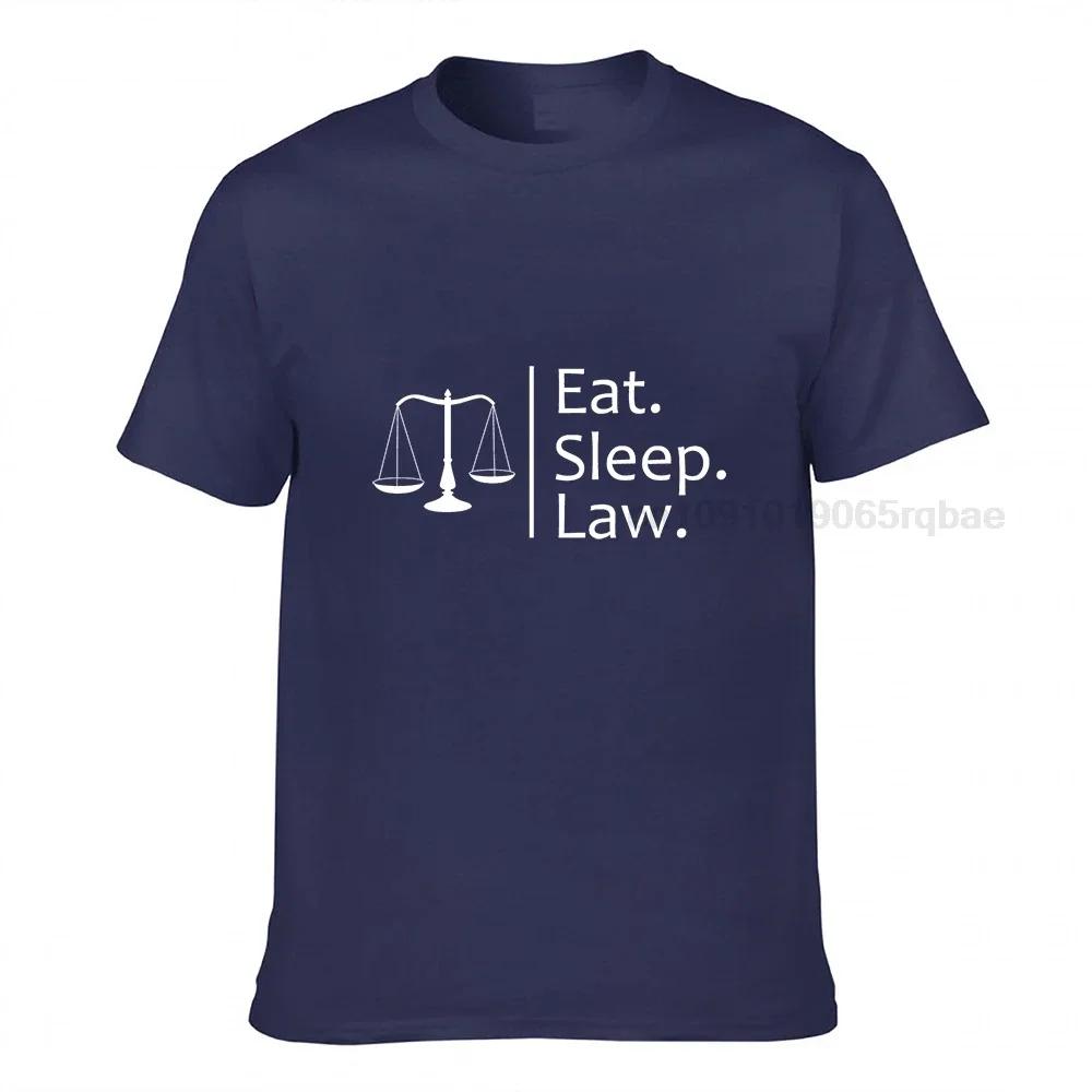 Eat Sleep Law Tshirt Scale Graphic Tees Tops For Lawyer Christmas Gift Shirt Unisex Premium Cotton Summer T Shirts