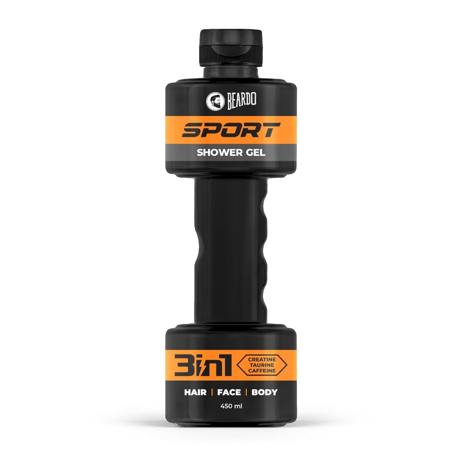 

Beardo Sport 3-in-1 Body Wash Shower Gel for Men 450 ml Pack of 1 | Facewash Shampoo Exfoliating Detan