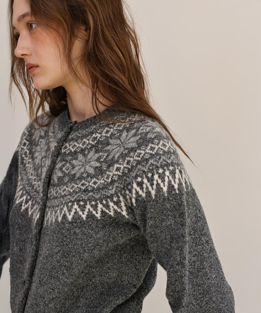 Andneeds Sierra Nordic Cardigan (Charcoal)