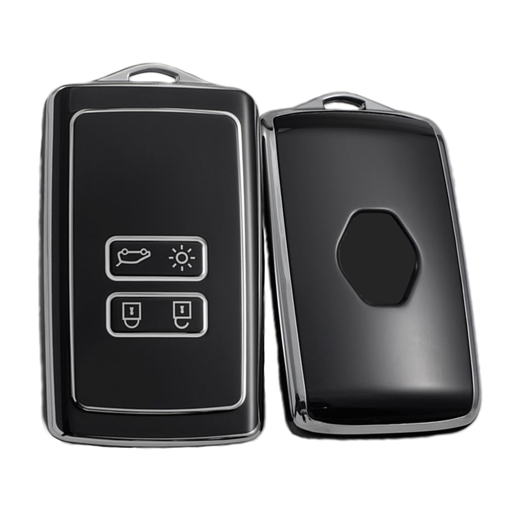 

KUNIO Специальный чехол для ключей Renault, Держатель для ключей, Силикон, Renault Clio, Master Bus, Talisman, Megane, чёрный