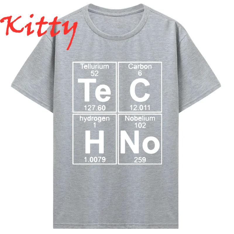 New Funny Graphic Unisexs Tshirt Te C H No Techno Pop Music Short Sleeved Tees Unisex Tshirt Oneck Unisex Top Unisexs Clothing
