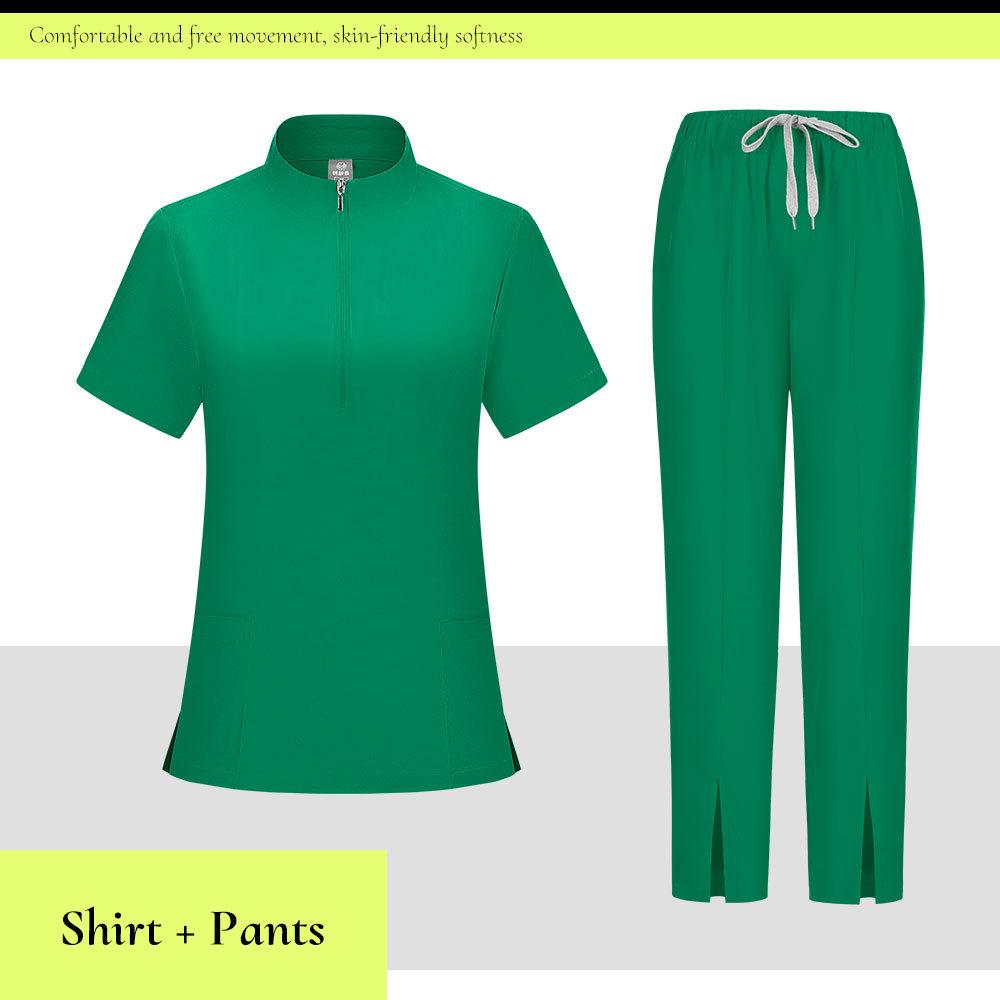 Unisex Medical Scrub Suit: Sweat-Absorbent, Breathable Surgical Gown for Nurses and Dental Hospital Staff.