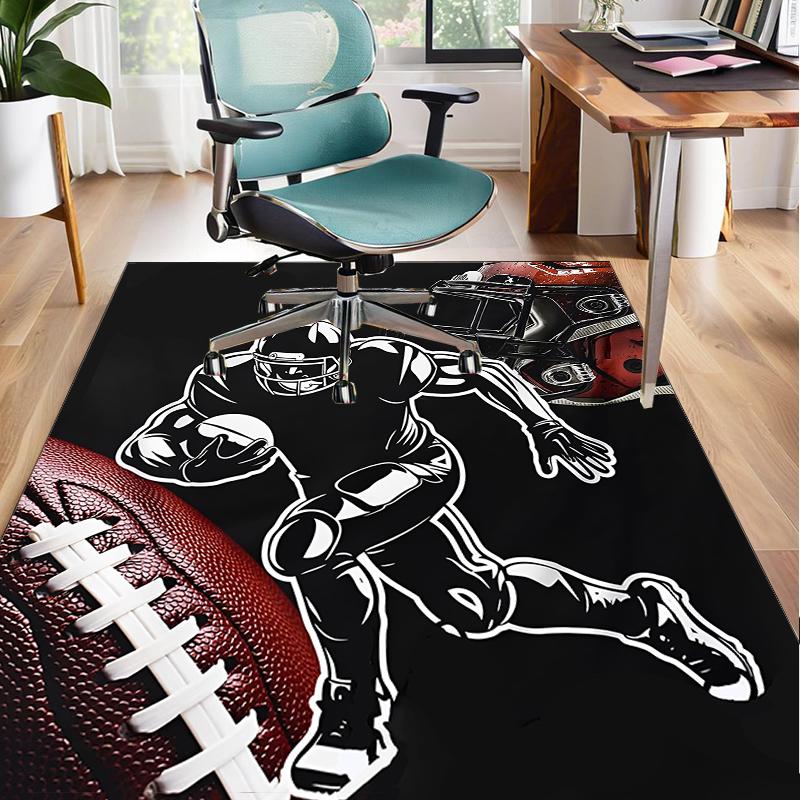 Baseball Feuerkraft Büro Teppich Stuhlmatte, Spielteppich, Geeignet für Eingang, Schlafzimmer, Wohnzimmer, Schreibtisch, Weihnachtsgeschenk