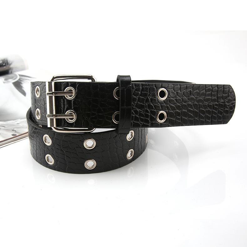 Unisex Belt Versatile And Slimming With Metal Buckle Belt Paired Jeans With