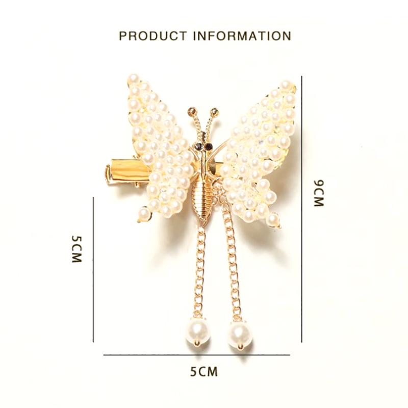 Cute Moving Butterfly Hairpin Girls Tassel Barrettes Hair Accessories Shaking Move Wing Top Clip Bangs Clip Jewelry