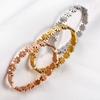 Elegant Stainless Steel Flower Bangle for Women Openable Cuff Bracelet Wristband Metal Jewelry Making Accessories Gift for Her
