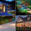 20 in 1 Solar Crystal Lights Outdoor MultiColor Fairy String Decor Plastic Stake Mounted Solar Charged Garden Pathway Light