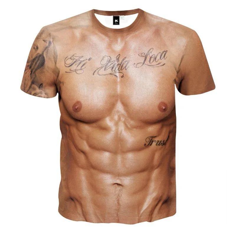 Transmission of love Grappig Spierlichaam Grafisch Kinderen Volwassenen Bedrukt T-shirt Zomer Casual Herenkleding Los Jongen Korte Mouw T-shirts Top 150