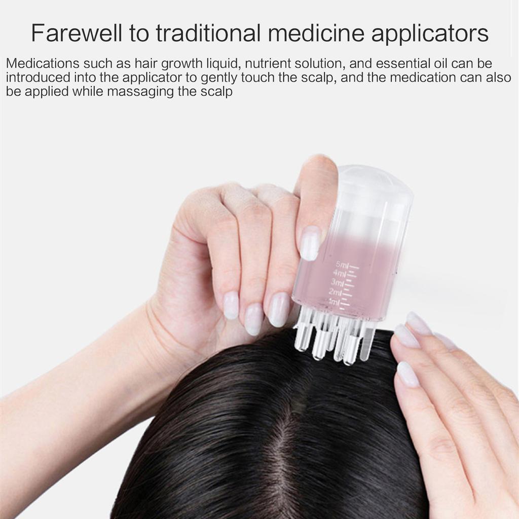 Hair Oil Applicator Scalp Head Massager for Hair Growth Hair Root Comb Applicator Scalp Brush for Hair Treatment Oil