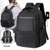 Men's Large Capacity Color Block Laptop Backpack - Business Casual & Student Friendly