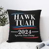 Hawk Tuah Spuug Op Dat Ding 2024 Kussensloop Grappige Meme Kussenhoezen Mode Rits Decor Kussenhoes voor Huis 45x45cm
