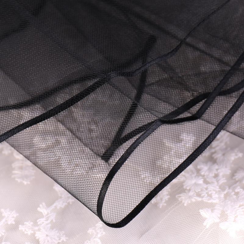 Mesh Veil Headpiece Black Tulle Veil Headwear for Halloween Party Carnival Vintage Cosplay Headpiece Party Supplies