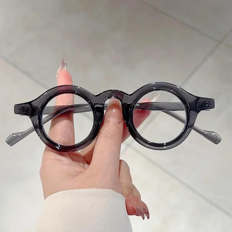Vintage Luxury Brand Designer Round Optical Glasses Small Frame Women for Men Steampunk Computer Popular Myopia Glasses Frames
