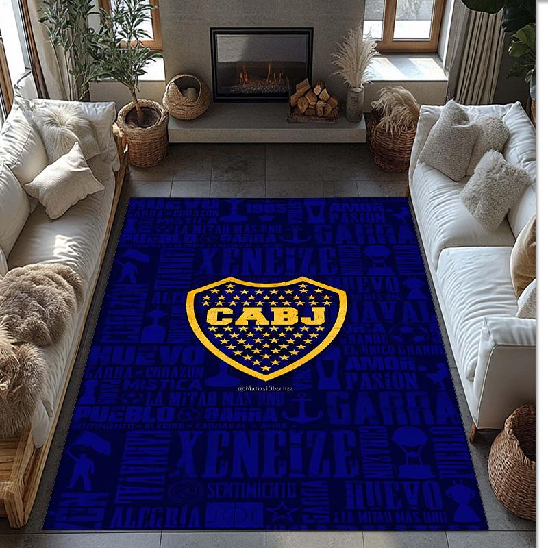 arsenal Printed Flannel Area Rug Non Slip Soft Polyester Floor Carpet Indoor Decor Mat for Bedroom Living Room Sofa