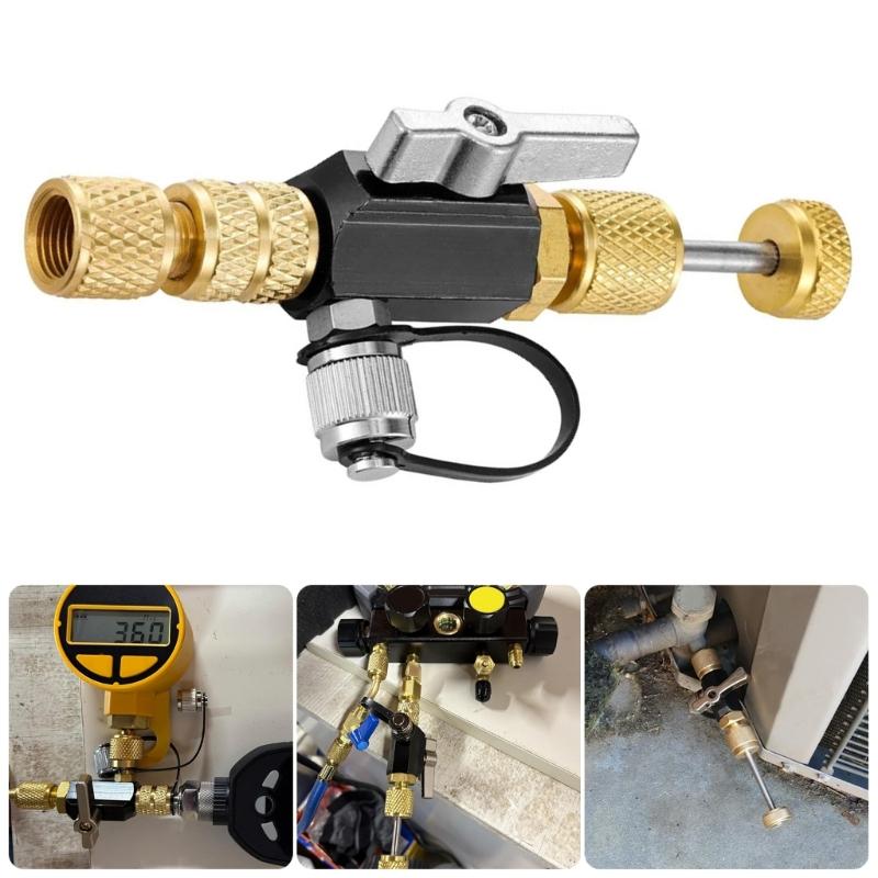 Vacuum Valves Cores Removal Tool Pressure Monitoring Vacuum Tool 5/16in Female 1/4in Male