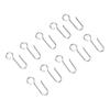 80Pcs Curtain Hooks Small Size Lightweight Rustproof Durable Easy Installation Drapery Hooks for