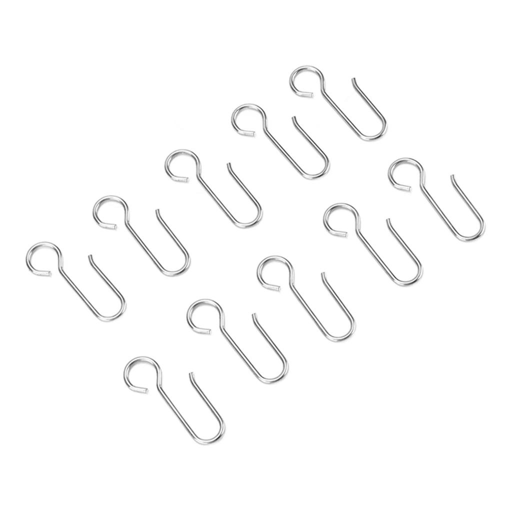 80Pcs Curtain Hooks Small Size Lightweight Rustproof Durable Easy Installation Drapery Hooks for