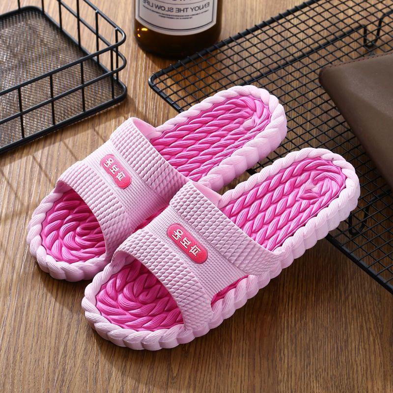 Men's EVA Slippers Black Patchwork Color Soft Sole Casual Indoor Slippers At Home Bathroom Anti Slip Slippers Summer