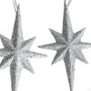 2 Pieces Christmas Glitter Star Pendants Hanging Ornaments Decor for Wedding