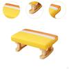 Foot Rest with Wooden Legs Padded Footstool Bench Rectangle Short Step Stool Small Low Ottoman for
