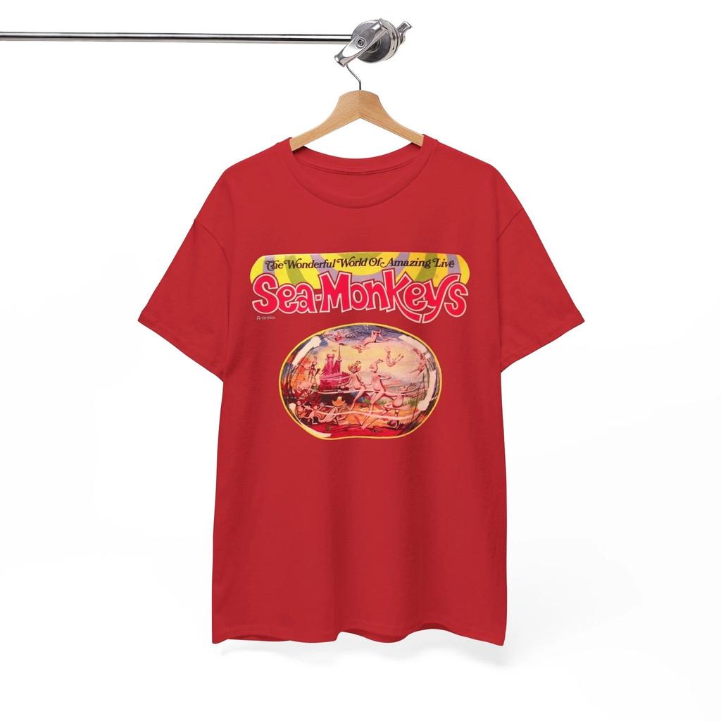 The Amazing Live Sea-Monkeys T-Shirt, Stanley Desantis 70s Comics Books Unisex